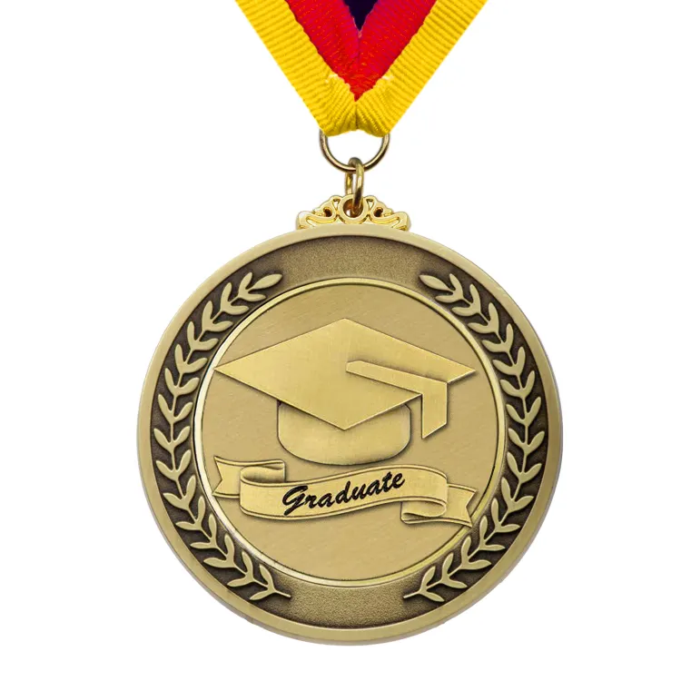 Fabriek Prijs Goedkope Custom Metalen Souvenir Award Afstuderen Medaille Gift