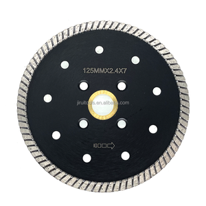 JIRUI kore kalite 5 inç 6 inç elmas kesim disk 125MM 150MM Turbo testere kesme bıçağı doğal taş ve mühendis taş - Product Image 5