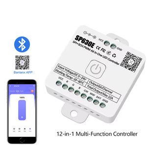 SP630E DC5-24V 2,4 г RF удаленный синий зуб SPI RGB Светодиодные полосы контроллер для WS2811 WS2812B WS2814 SPI Pixel светодиодные полосы контроллер - Product Image 2