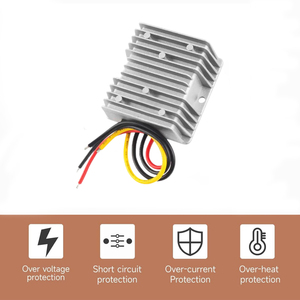 Không thấm nước DC DC chuyển đổi 9V 12V 24V 36V đến 24V 15A DC-DC ổn định Buck tăng mô-đun điều chỉnh điện áp cho xe tải Golf xe - Product Image 2