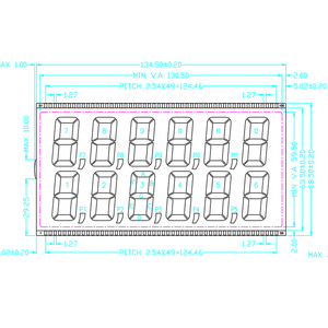 Оригинальный абсолютно новый 12-значный <span class=keywords><strong>7</strong></span>-сегментный маленький TN HTN <span class=keywords><strong>LCD</strong></span> для топливного дозатора, насоса, ЖК-экран - Product Image 5