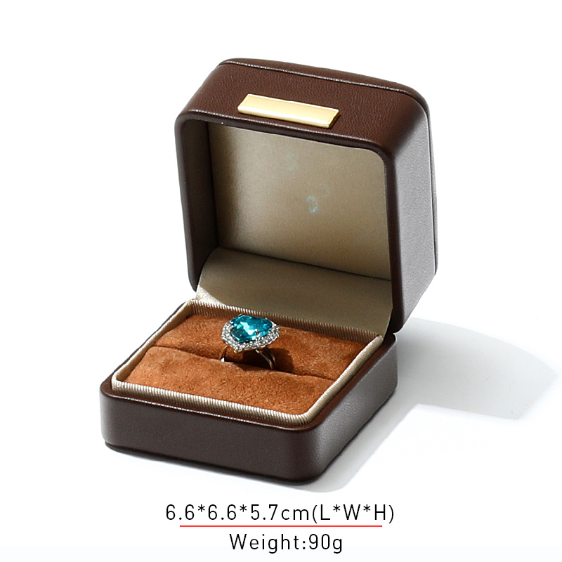 brown ring box