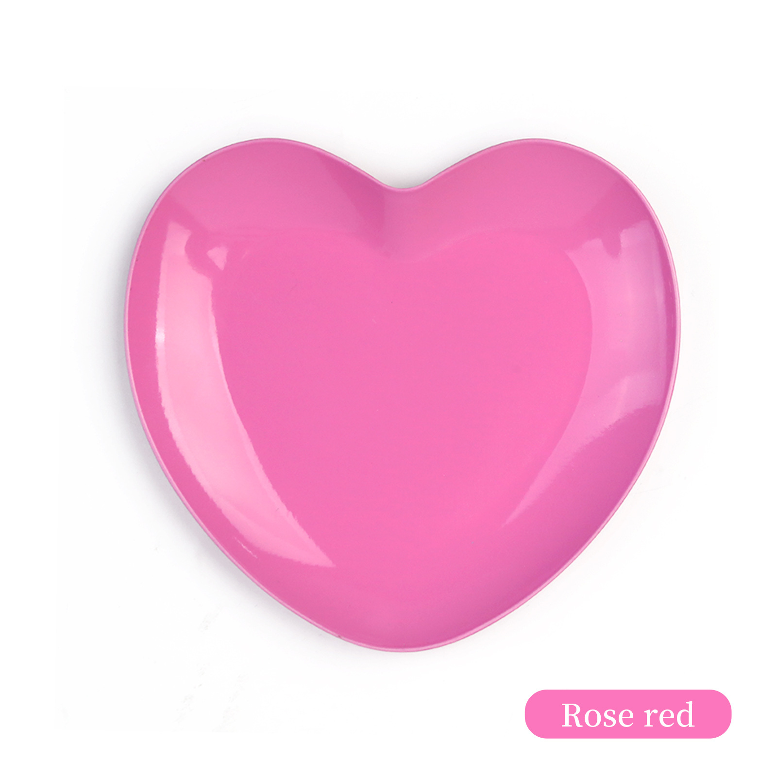 Plateau de rangement coeur rose rouge