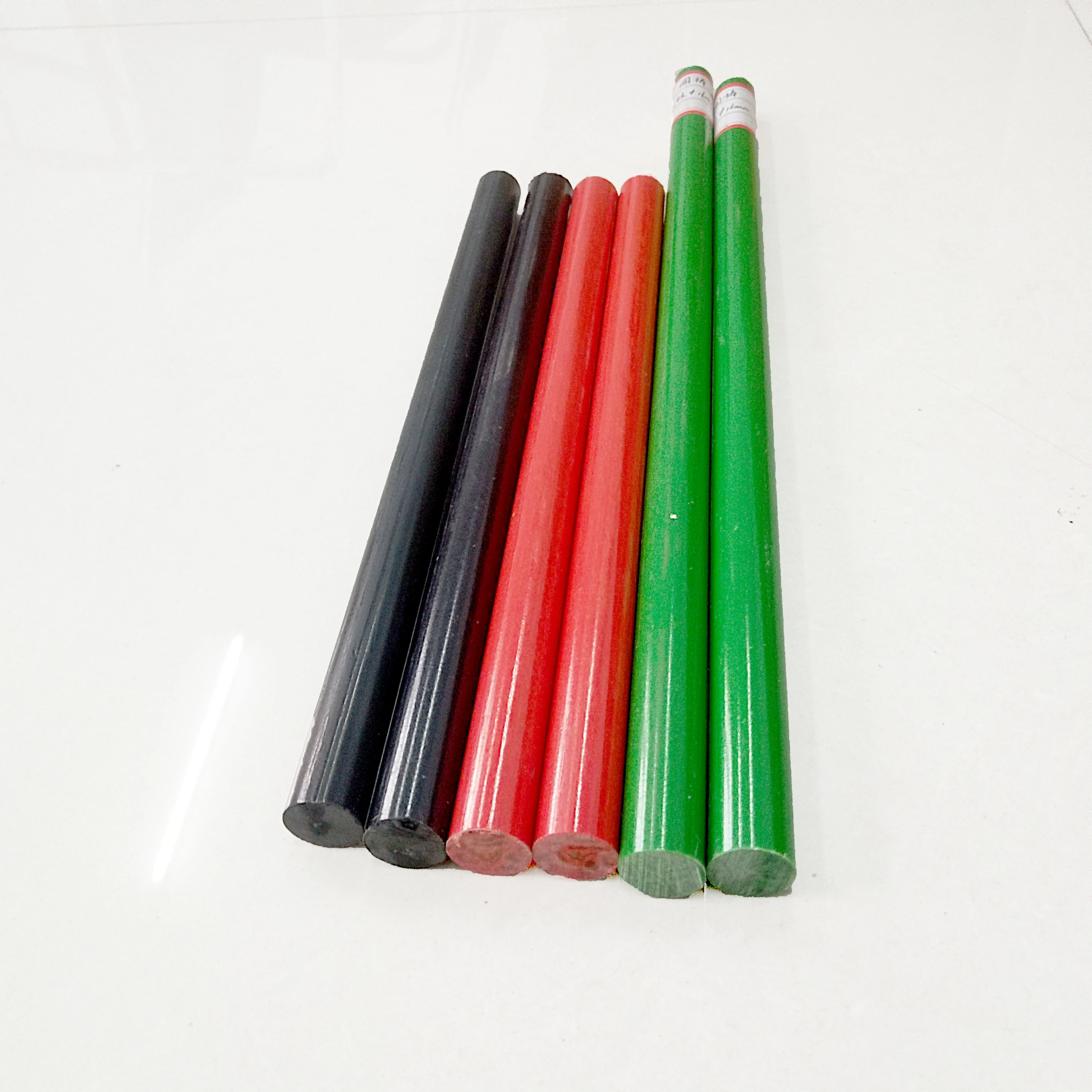 Isolador de fibra de vidro sólido reforçado plástico grp hastes perfil fibra de vidro frp sólido haste fornecedor