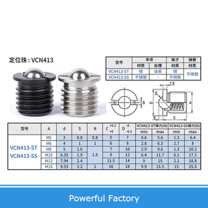 Carbon/Thép không gỉ mùa xuân chỉ số pit tông chủ đề mặt bích bóng pit tông chỉ số Bolt cho vị trí M5 M6 M8 M10 M12 M16 - Product Image 6