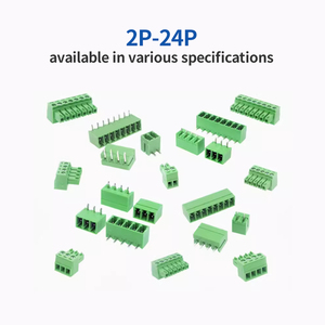15EDG-3.81mm <strong>Plug</strong> <strong>and</strong> Pull Welded PCB Board <strong>Terminal</strong> <strong>Blocks</strong> Bent Straight Pin bend Pin + <strong>Socket</strong> Set 2P3P4P5P-24P Single Package - Product Image 5