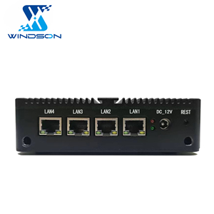 Barebone Pfsense Firewall Router E3825 Industrial Pc Nano 4 Lan RJ45 1000M LAN Fanless Computer Host