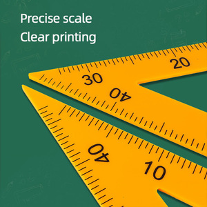 Plastik-Lehrdreieck-Set Lineal Winkelmesser Zirkel Magnetisches Mathematik-Lehrmittel-Set für Schullehrer ABI BY-337 - Product Image 2