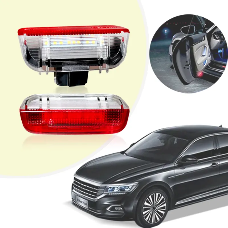 2pcs Car Door LED Light Welcome Lamps Led luci di cortesia per VW PASSAT B6 B7 B8 CC Jetta Golf 5 6 MK6 7 MK7 EOS Tiguan