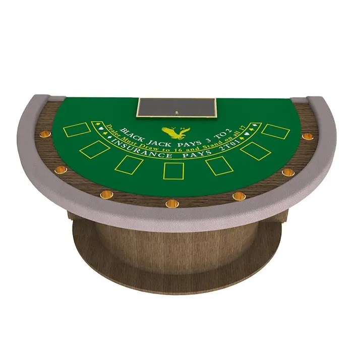 YH 7 Seats Semicircular Exclusive Blackjack Poker Tables Card Table Casino Manufacturers