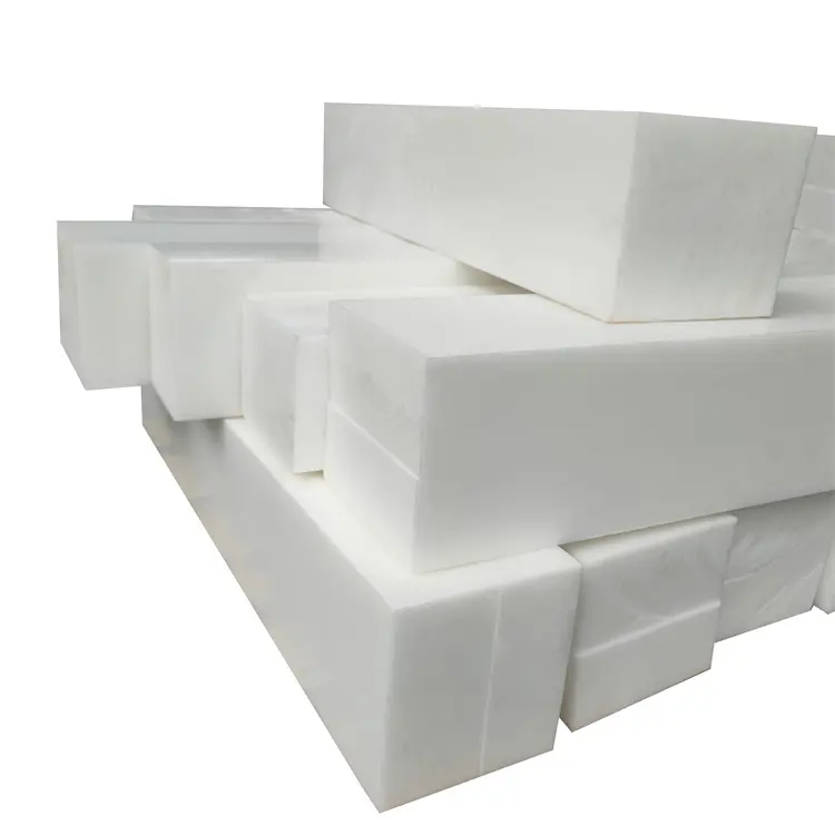 Corte branco POM Acetal Delrin Block