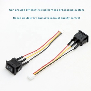 3 PIN 250V maks. Gerilim kablo işleme ile 6A ON-OFF-ON 3 pozisyon Rocker anahtarı - Product Image 5