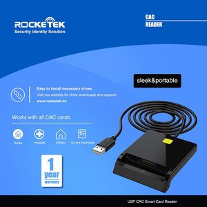เครื่องอ่านการ์ดสมาร์ทการ์ด CAC เครื่องอ่านซิมการ์ด USB ISO7816 IC USB 2.0 - Product Image 6