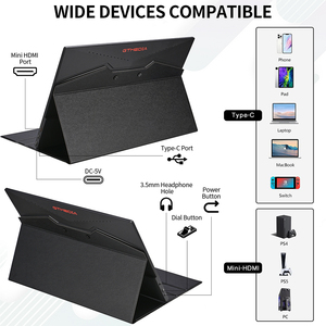 GAME MATE 173 InnoView Portable <strong>Monitor</strong>, 17.3 Inch FHD 1080P USB C Second External <strong>Monitor</strong> for Laptop Desktop, - Product Image 4