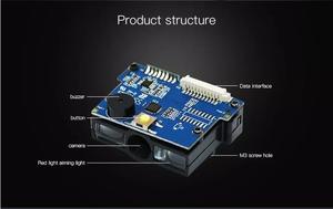 Модуль штрих-кода CMH1012 1D сканер штрих-кода USB/UART/RS232/TTL модуль сканирования интерфейса Встроенный механизм сканирования штрих-кода - Product Image 4