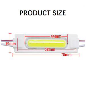 20 adet/grup enjeksiyon modülü ile Lens DC 12V 2W COB LED modülü IP65 su geçirmez LED arka ışık arka işareti kanal mektup - Product Image 2