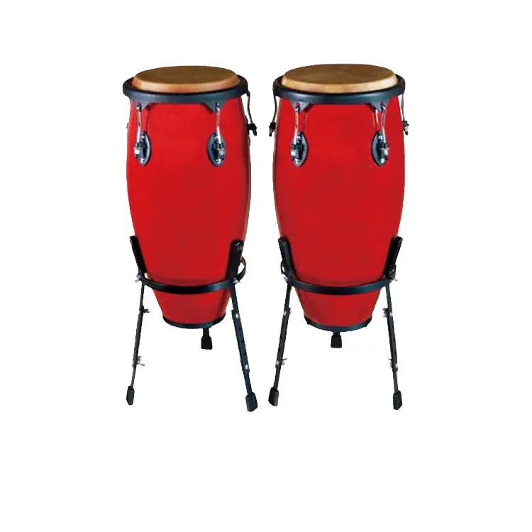 Juego de tambor de Conga Bongo de alta calidad, percusión de madera Popular, venta al por mayor de fábrica