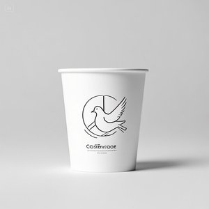 加厚单壁方形纸定制设计纸杯 - Product Image 3