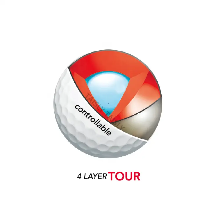 Pallina da golf standard di alta qualità PGA 4 pc pallina da torneo di golf controllabile pallina da golf tour a 4 strati