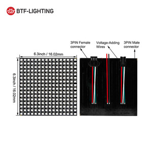 Hoch auflösende 8x32 16x16 64leds 256leds Adressierbare LED-Matrix 8x8 Digital Panel Ws2812b - Product Image 4