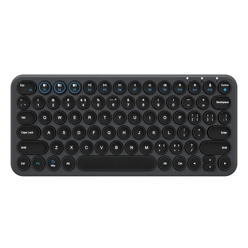 Drahtlose Bt-Tastatur Silent Gaming-Tastatur für Macbook iPhone iPad Tastatur Tablet PC Gamer Computer Tastatur Gaming PC, Schwarz