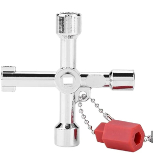 4 in 1 evrensel yardımcı anahtar Bit çinko alaşım tesisatçılar elektrikçiler araçları 4 yollu çok fonksiyonlu evrensel çapraz anahtar - Product Image 1