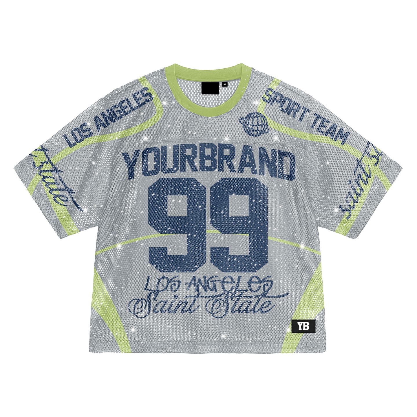 Maillot de fan de football américain gris