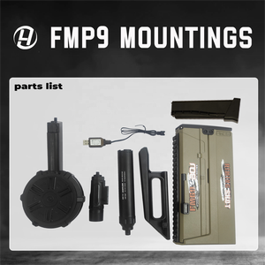 เครื่องย่อยเจลบลาสเตอร์ FMP9แบบพับได้ใช้ได้ทั้งชายและหญิงปืนของเล่นใหม่แบบใช้มือขับลูกกระสุนแบบนุ่มสำหรับผู้ใหญ่ที่ทำจากพลาสติก - Product Image 3