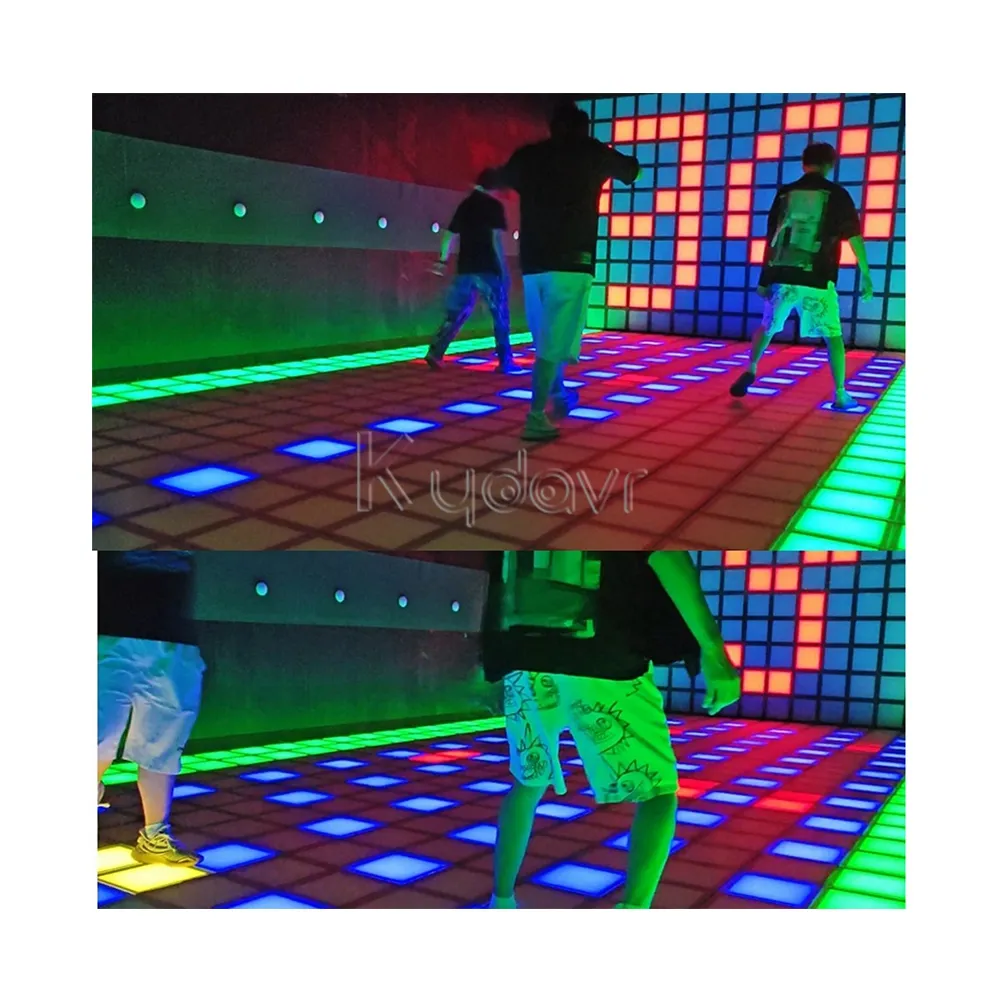 Sport di divertimento all'aperto al coperto reazione marslite attivo gioco led piano 30x30cm luce interattiva stand attività giochi