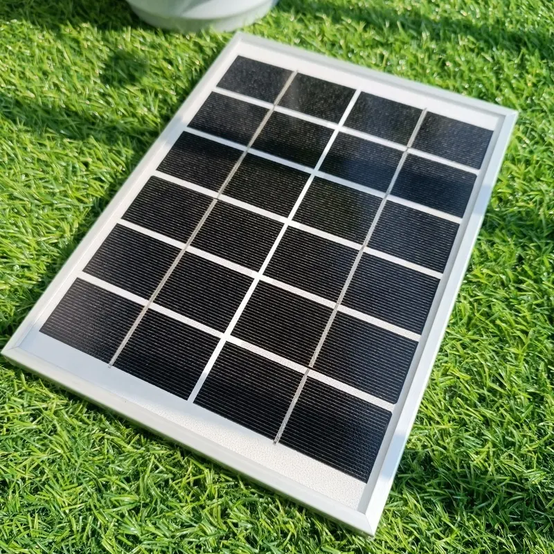 Năng lượng mặt trời bảng điều khiển 6V 1A dây chuyền sản xuất monocristalin Tấm quang điện cắm và chơi khung 6V 6 Wát panel năng lượng mặt trời với hỗ trợ