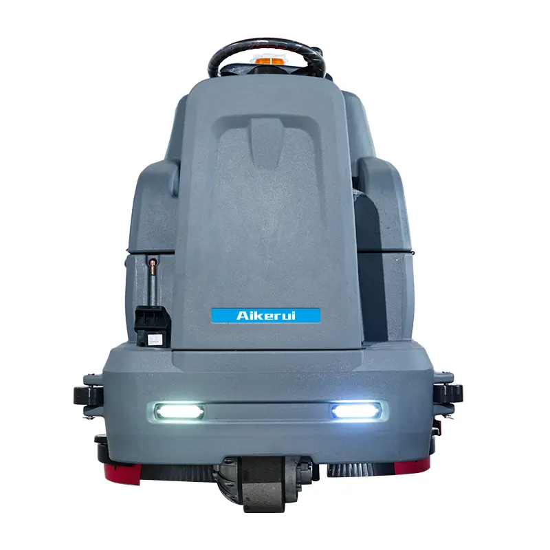 A860 Ride-on Floor Scrubber Double Brush Driving Style Industrial Ride On Battery Automatic Dual Disc Floor Scrubber