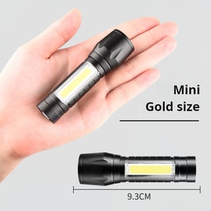 Xinsite sạc USB LED <span class=keywords><strong>Torch</strong></span> không thấm nước ABS Túi đèn pin với clip cho trường hợp khẩn cấp ngoài trời & cắm trại - Product Image 3