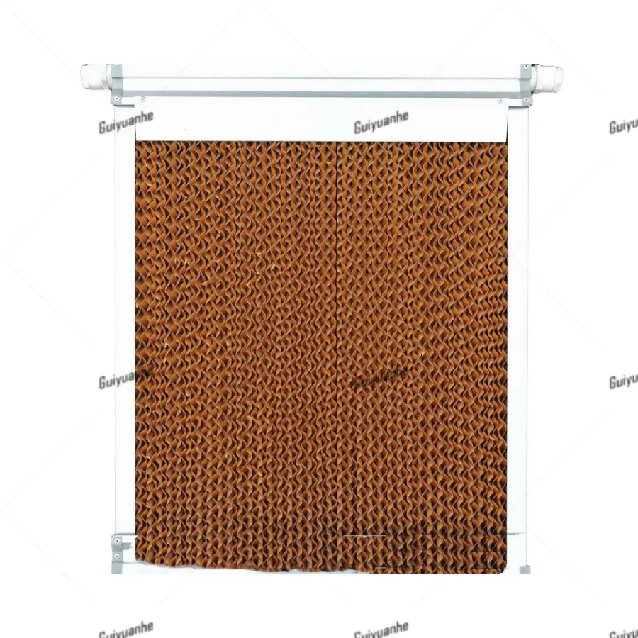 Baixo preço Honey Comb Cooling Pad Wet Curtain para Poultry Farm e Greenhouse Industrial Buildings