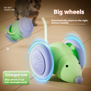 Komik çevre dostu LED ışık kedi fare oyuncaklar otomatik akıllı algılama hareketli elektrikli yavru kediler için interaktif oyuncaklar - Product Image 3