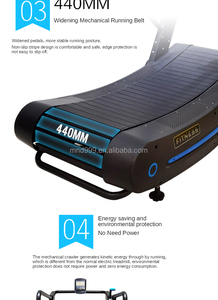 Modelli di allenamento in palestra attrezzature sportive per il Fitness esercizio non alimentato/manuale/tapis roulant curvo - Product Image 5