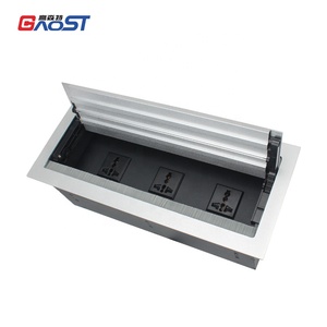 multifunktionale schreibtisch-kabel-stromkasten schreibtisch eingebaute eingebaute steckdosen steckdosen mit doppelseitiger klappabdeckung - Product Image 1