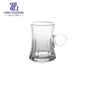 120ml yüksek kaliteli çay içecek bardağı kupalar ev kullanımı için özelleştirilmiş sofra kulplu fincan kazınmış İrlandalı kahve fincanı - Product Image 6