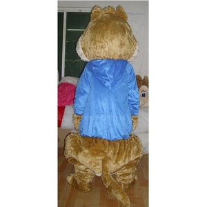 Funtoys CE <span class=keywords><strong>Alvin</strong></span> ve sincap sincap yetişkin sincap maskot kostüm fantezi karikatür karakter parti elbise için