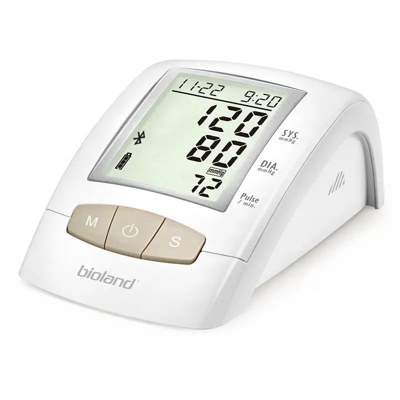 Test clinico Bioland intelligente braccio del monitor della pressione sanguigna 2006-2B mini monitor della pressione arteriosa ricaricabile