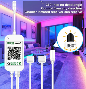 แอปควบคุม BT เพลงนำแถบ SMD 5050 30 Led/meter 5เมตรชุดควบคุมเสียงสมาร์ทนำแถบ RGB 16ล้านเปลี่ยนสี - Product Image 2