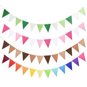 Huiyi Feliz Navidad decorativo rectángulo triángulo cadena banderines bandera promocional personalizado cadena bandera Banner - Product Image 4