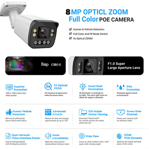 Vikylin 180 ° toàn cảnh an ninh ip camera 4MP 4mm ống kính kép cho HIKVISION tương thích POE thông minh kép ánh sáng ngoài trời nhà CCTV IP67 - Product Image 2