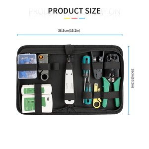 Profesyonel LAN ağ kablolama kurulum seti Set RJ45 tipi kablo sıkma aracı kiti - Product Image 3