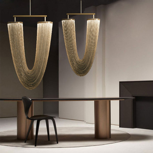 Newest Minimalist Design Add Atmosphere Classic Creative LED Chandeliers Modern Chain Pendant <strong>Light</strong>