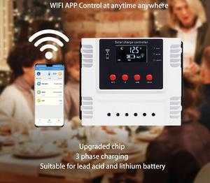 60A PWMソーラー充電コントローラ,オート電圧認識12V/24V/48V PWM充電コントローラ, - Product Image 2