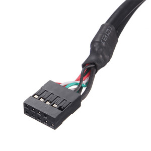 High Quality MotherBoard 9Pin Turns USB2.<strong>0</strong> Two Extension Line Main Board Female <strong>Header</strong> to Dual <strong>USB</strong> <strong>2</strong>.<strong>0</strong> Female Adapter Cable - Product Image 2
