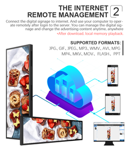 WiFi-Netzwerk LCD Digital Signage Ad Player Gestreckte Leiste Typ LCD-Regal Bildschirm Shop LCD-Werbe display - Product Image 5
