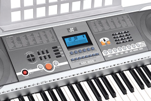Lehoo Reproductor MP3 Simulación Piano Teclado 61 Teclas Tipo de enseñanza Teclado electrónico con pantalla LCD - Product Image 2