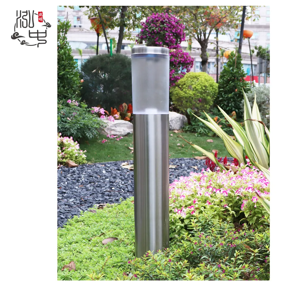 600mm 현대 디자인 게이트 포스트 기둥 잔디 통로 장식 전원 조명 야외 방수 Led 태양 광 정원 조명 80 IP65