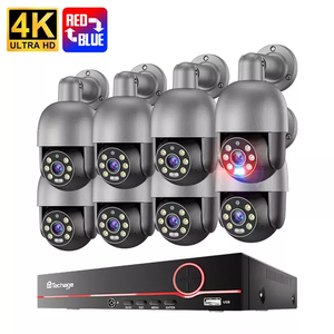 IP66 impermeabile ad alta risoluzione IP 4K telecamera di sicurezza POE PTZ AI sistema di telecamere CCTV - Product Image 1